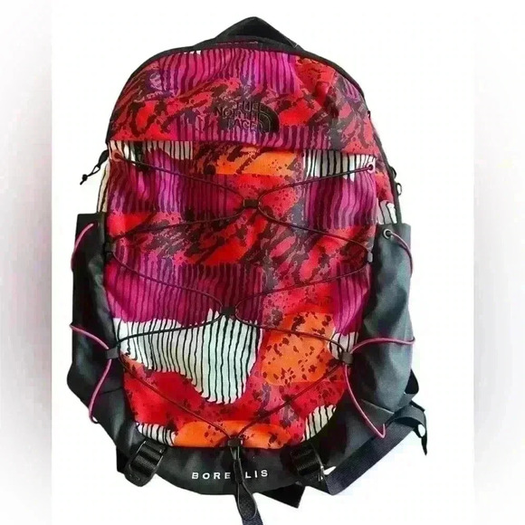 THE NORTH FACE Borealis Backpack Fiery Red Abstract Yosemite Large NWOT - Picture 4 of 9